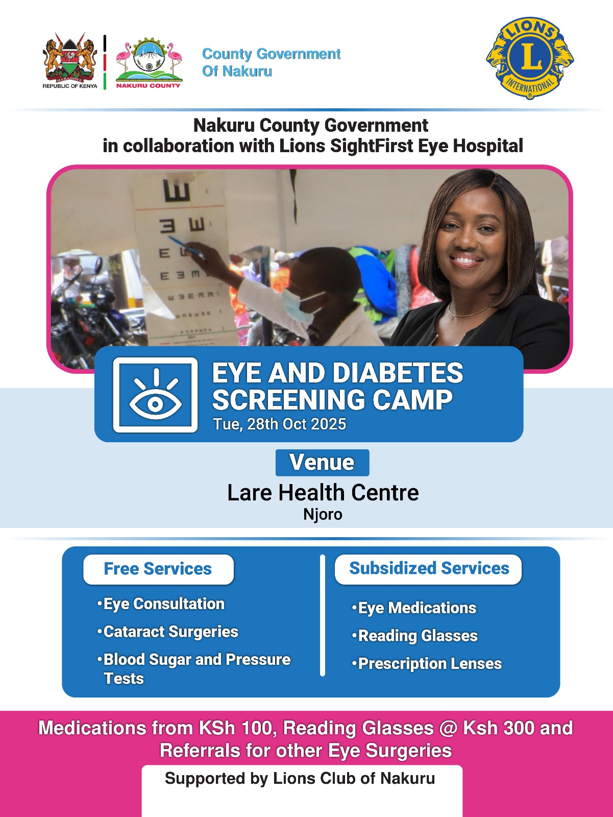Eye screening Lare Njoro
